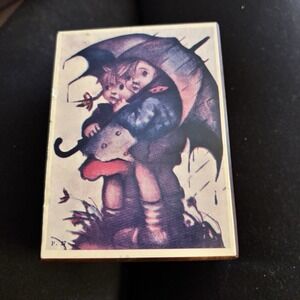 Hummel "Rain Drops Keep Falling On My Head" Small Wooden Music Box Read